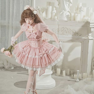 Gothic Butterfly Dream Pink Lolita Dress - Etsy