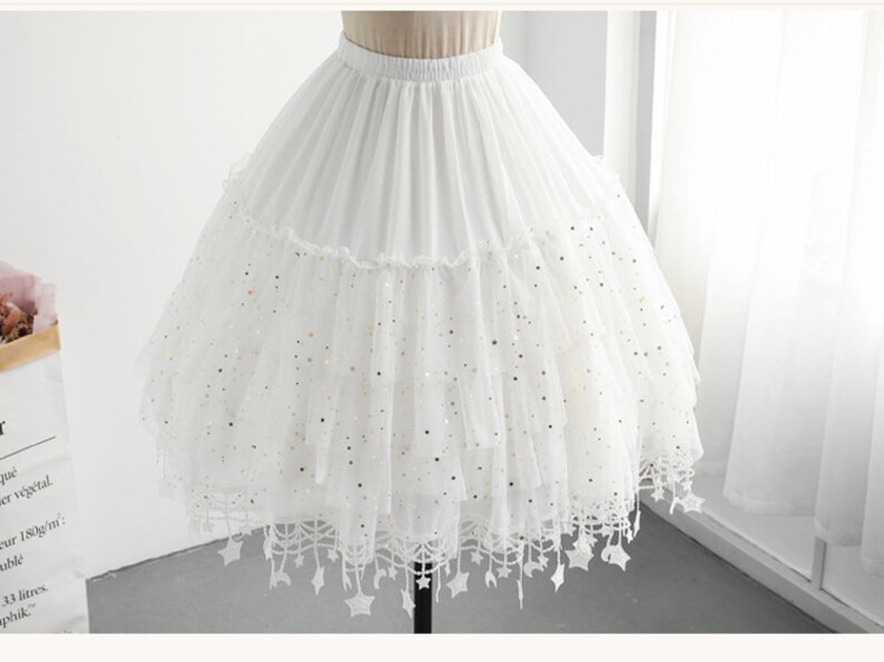 Moon Star Mid-length Lolita Petticoat 25.6in Long - Etsy