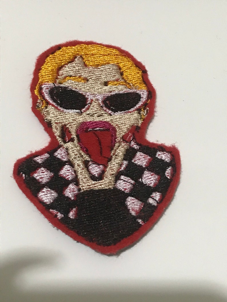 Iron-on Backing Available Cardi B Embroidered Patch