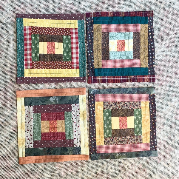 Mini Fall Quilt Table Topper Tiered Tray Display/Candle Mat/Table Topper