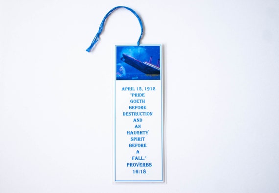 Titanic Bookmark Bible Art Christian Bookmark History | Etsy