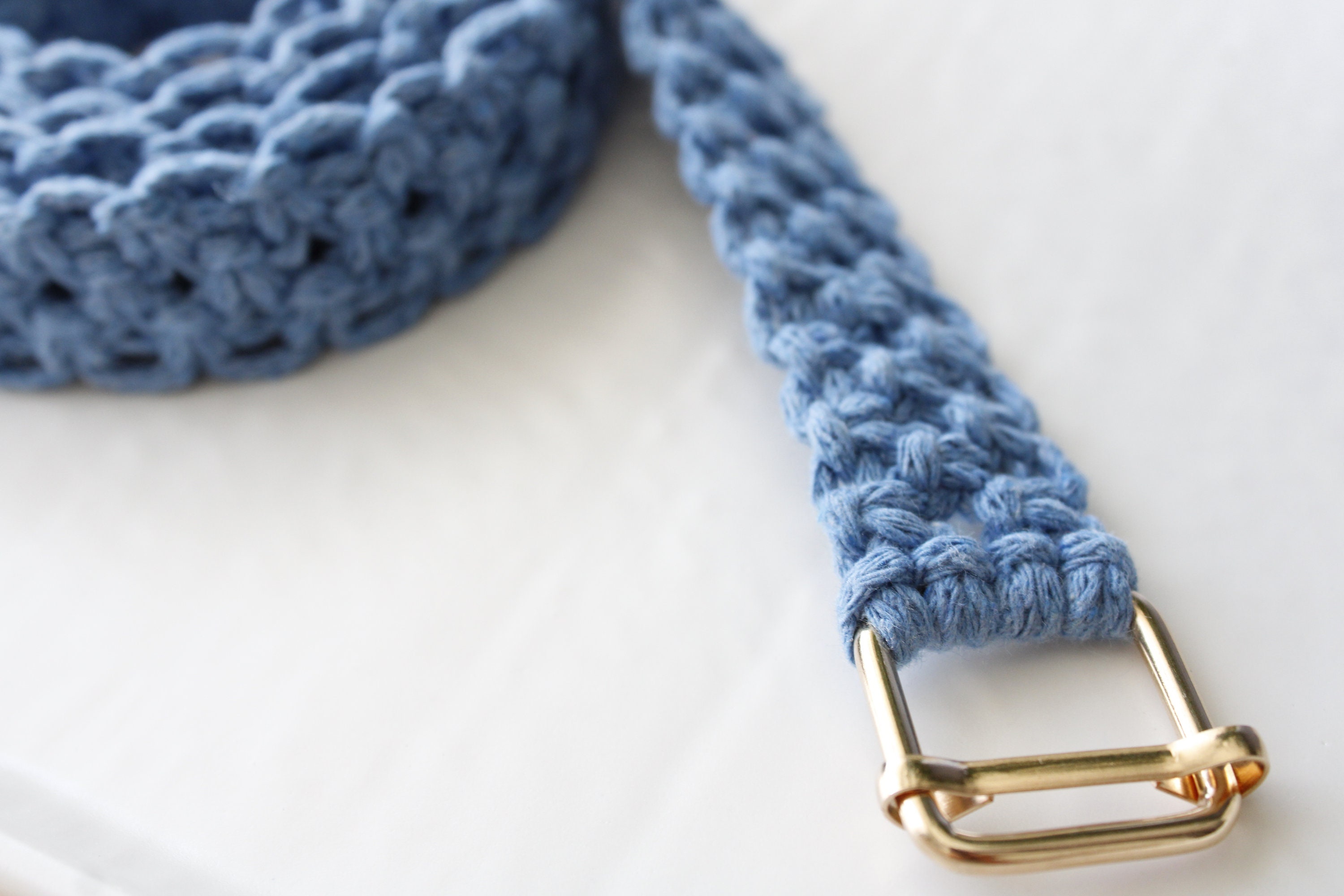 macrame tie belt