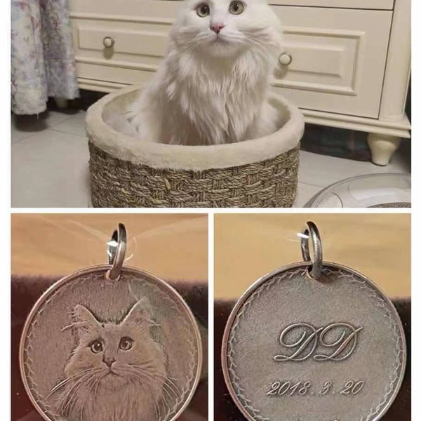 Pet Portrait Pendant Etsy