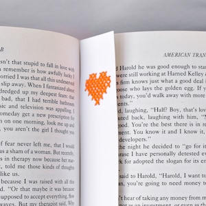 Cross My Heart Bookmarks | cross stitch, paper embroidery, DIY kit