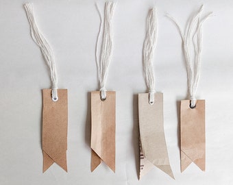 Brown Paper Bag Bookmark | gift, thank you, book worm, book club