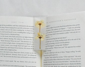 Pressed Pear Flower Bookmark | pear tree, gift, thank you, book worm