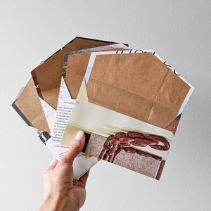 Magazine Envelopes stationery, send more mail, upcycle, sets image 1