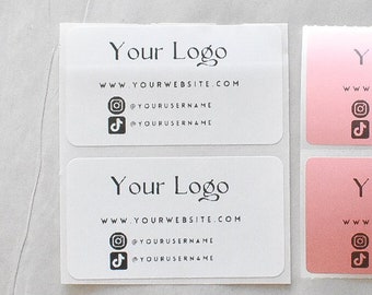 Your Logo Stickers | stationery, small business, packaging stickers