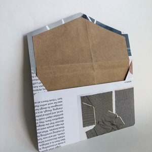 Magazine Envelopes stationery, send more mail, upcycle, sets image 8