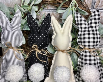 Farmhouse fabric Easter bunnies