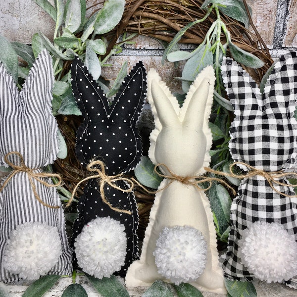 Farmhouse fabric Easter bunnies