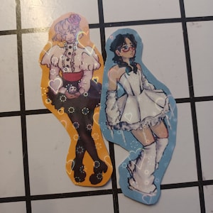 Jellyfish Princess Tsukimi and kuranosuke Sticker