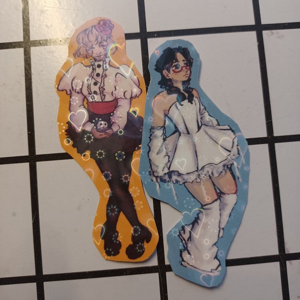 Jellyfish Princess Tsukimi and kuranosuke Sticker