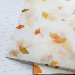 Juego de cartas: otoño profundo/sobre y papel translúcido