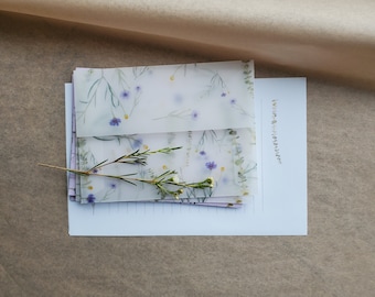Letter writing set - Violets