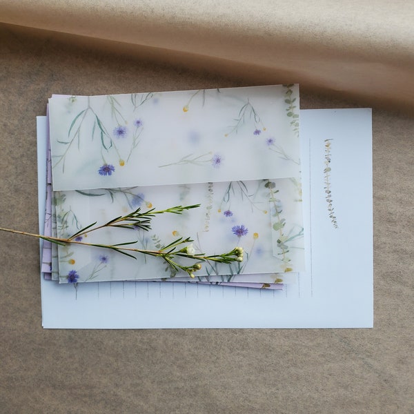 Letter writing set - Violets