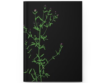 Couverture rigide Journal Matte, carnet de fleurs sauvages