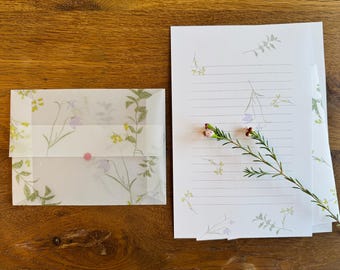 Letter writing set - Flower in my dream