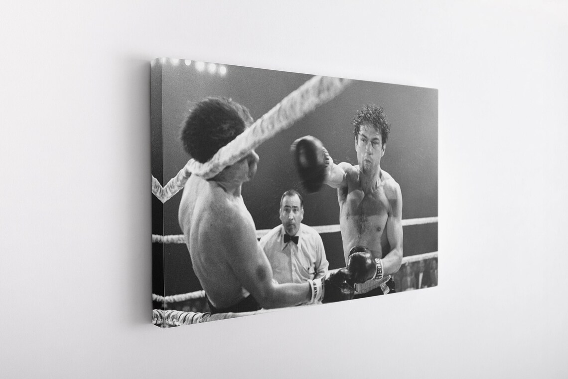 Raging Bull Canvas Poster Canvas High Quality Wall Art Etsy