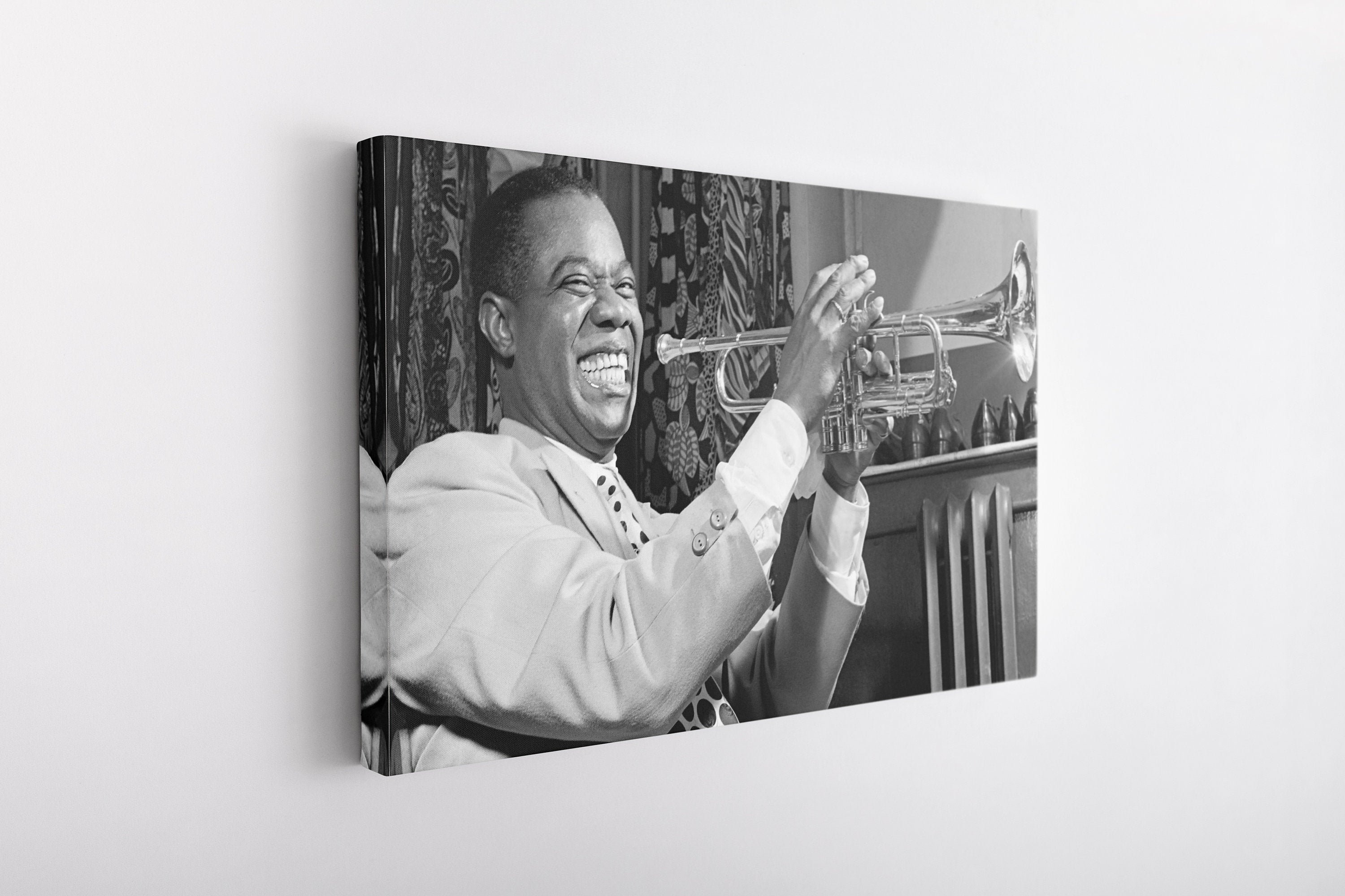 Louis Armstrong Canvas Poster Canvas High Quality Wall Art | Etsy