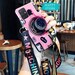 Fashion Retro 3D Camera Silicon TPU Phone Case For Samsung Galaxy A91 A81 A71 A51 A70 A50 A42 A22  With Strap Phone Covers 