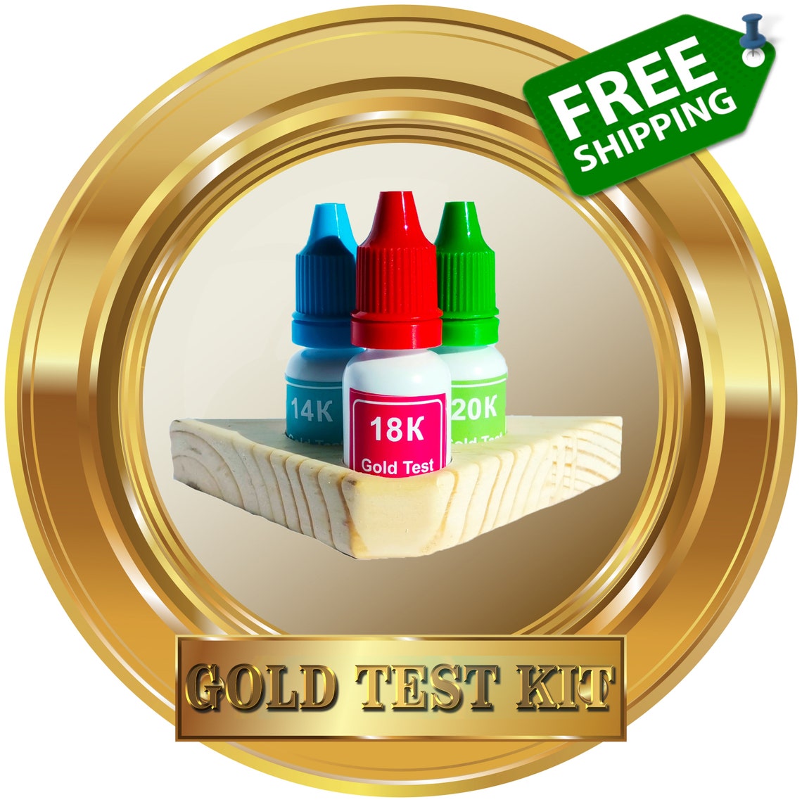3 GOLD TEST KIT acid gold test of choice stone Etsy