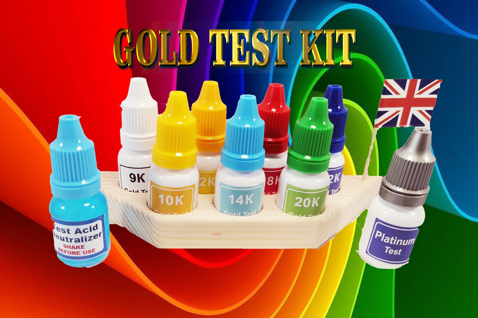 9 GOLD TEST KIT Säure Goldtest Stein Etsy