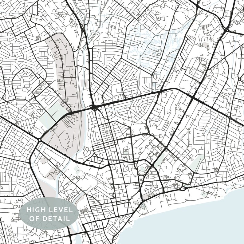 Accra Map Print Map of Accra Accra Ghana City Map Art | Etsy Ireland