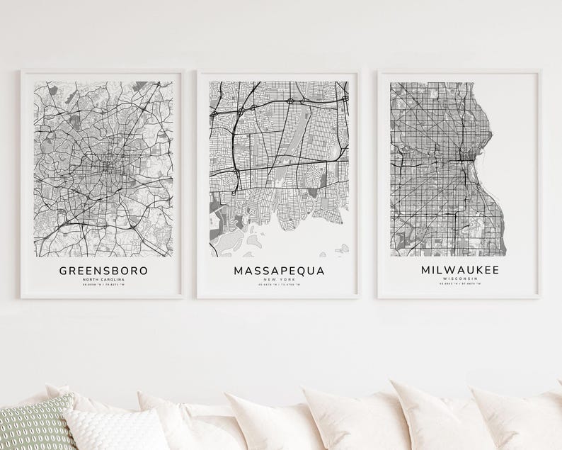 Carte de Massapequa, New York à imprimer – Carte de ville à télécharger ...