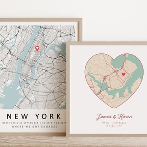 Benutzerdefinierter Kartendruck, benutzerdefinierter Stadtplan, personalisierter Druck, Reisekartengeschenk, Jubiläumsgeschenk für Sie, jede Stadtkunst, DIGITALER DOWNLOAD