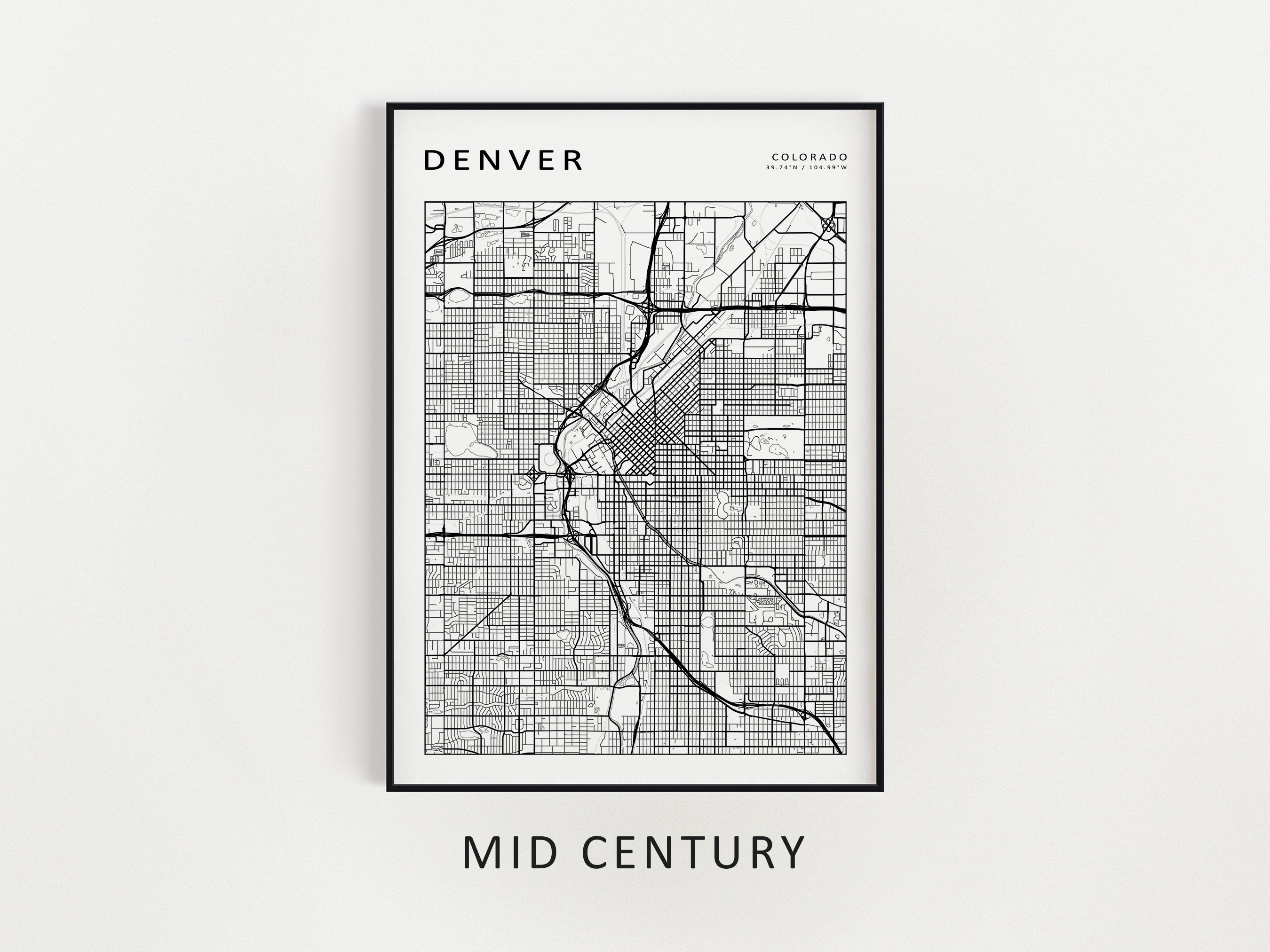 Custom Set of 3 Map Prints | Set of Three Prints Simple | Any Three ...