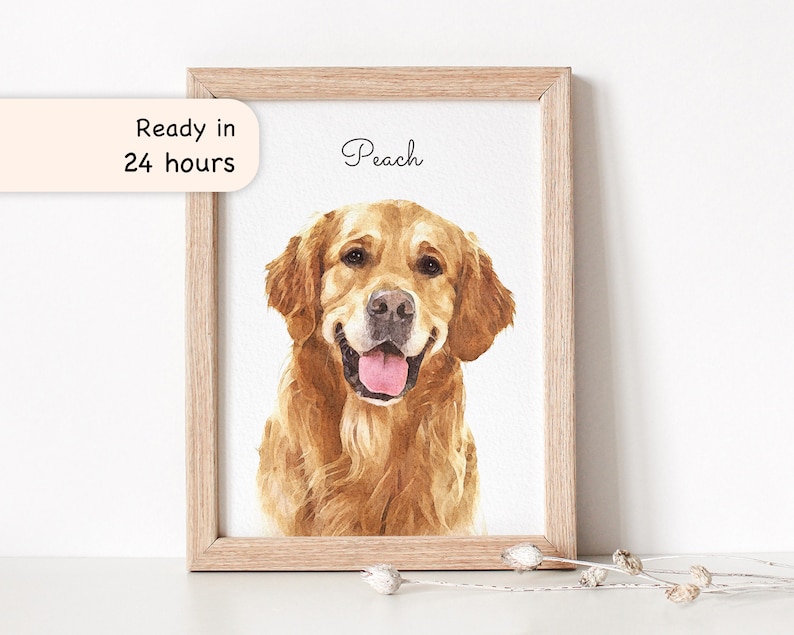 Husdjursporträtt från foto | Porträtt från foto | Anpassat porträtt | Katter | Hundmamma | Minnesgåvor för husdjur | Fars dag-present | DIGITAL NEDLADDNING bild 1
