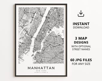 ニューヨーク　マンハッタン　鳥瞰図　イラストマップ　1985年　貴重 マンハッタンの地図（ニューヨーク市）7サイズ（40x53インチ、100 x