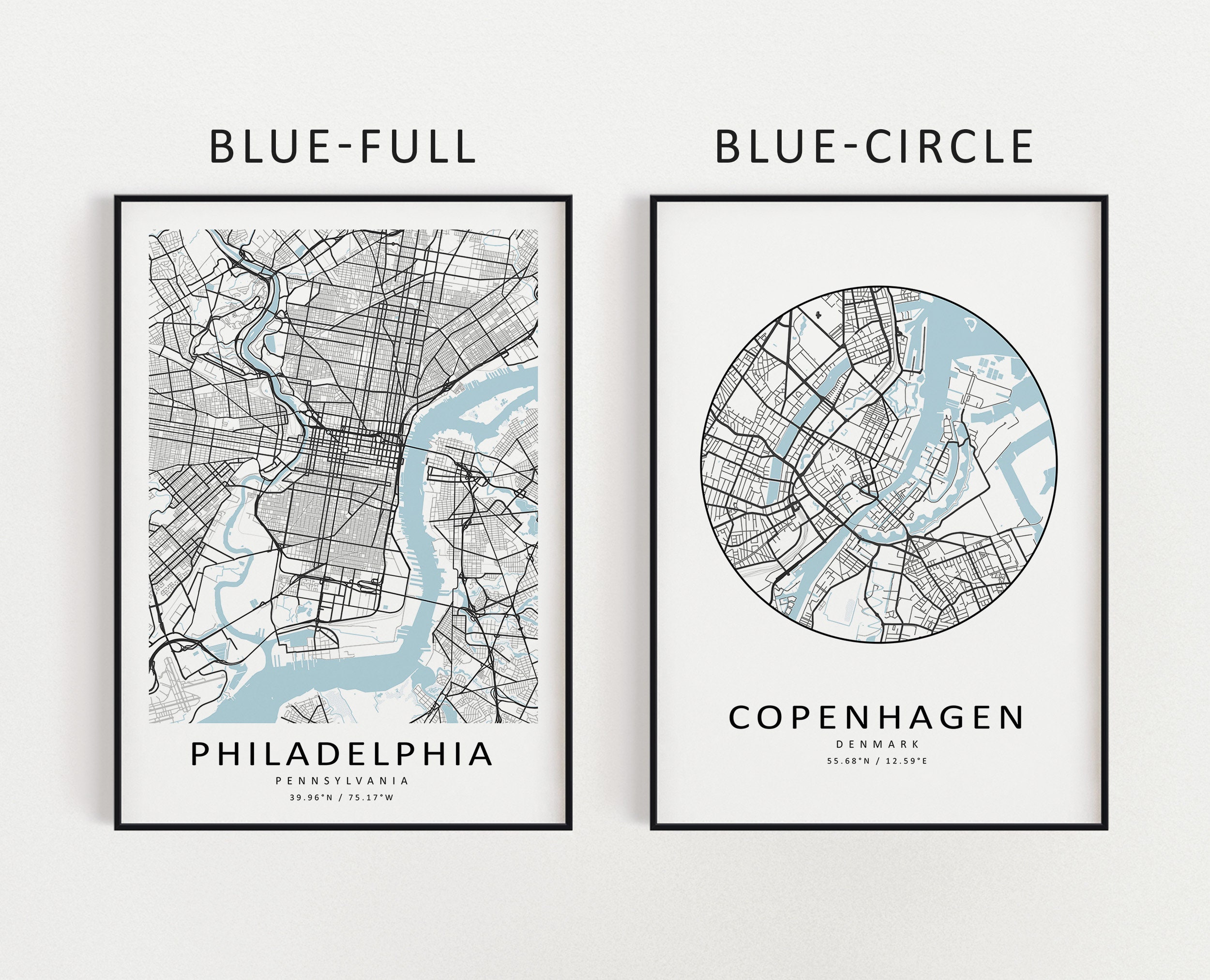 Custom Map | Location Map | Personalized Gifts | Any City Map ...