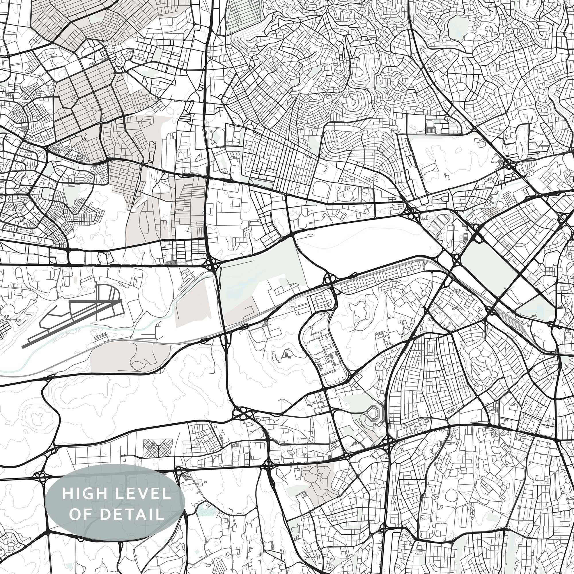 Ankara Map Print Map of Ankara Ankara Turkey City Map Art | Etsy