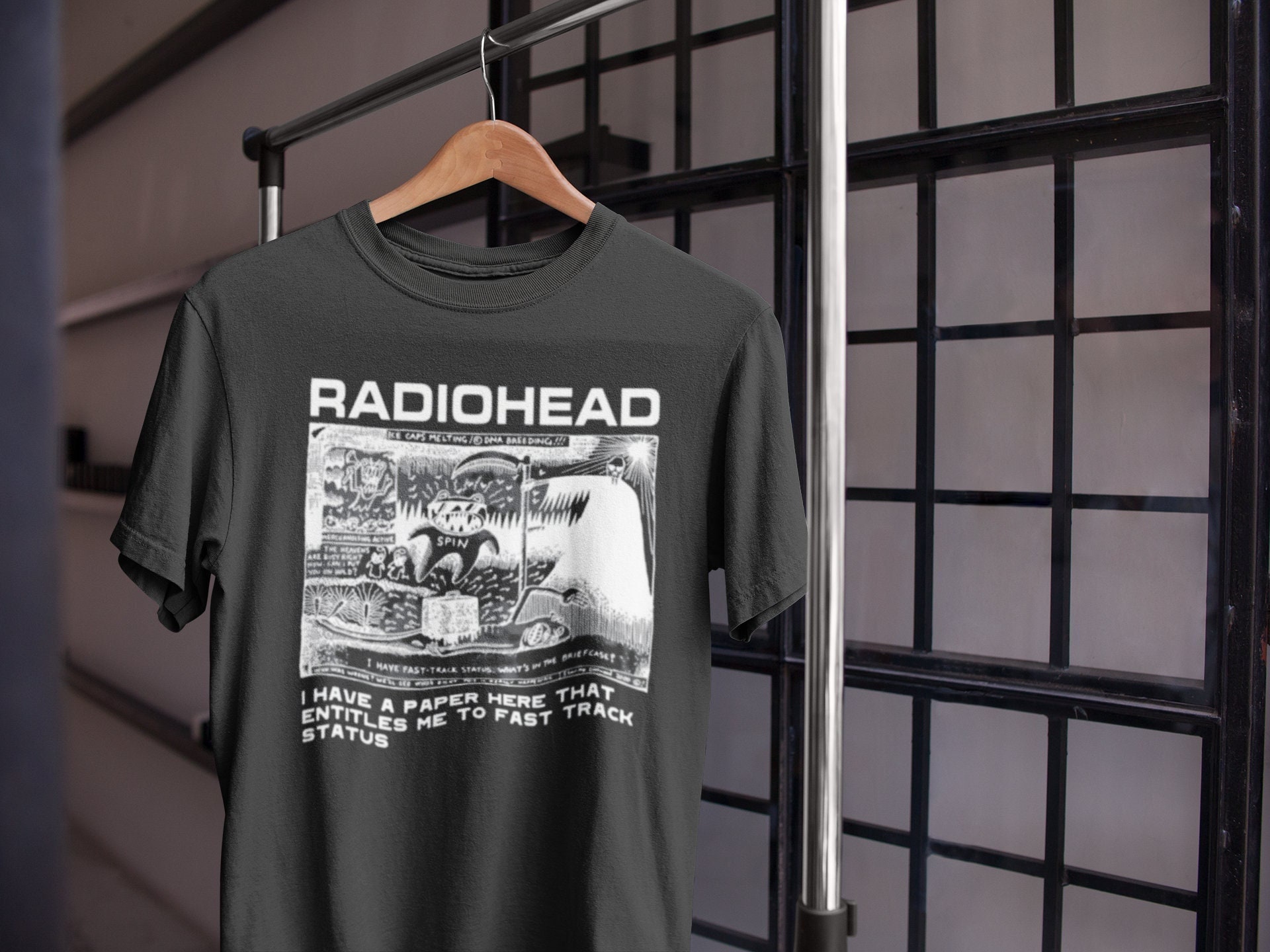 Discover Radiohead Retro Inspired 90s T Shirt
