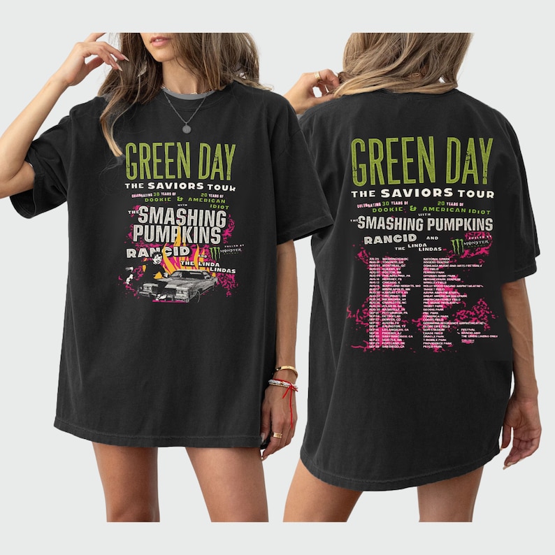 Green Day The Saviors 2024 Tour TShirt Green Day Band Etsy 日本