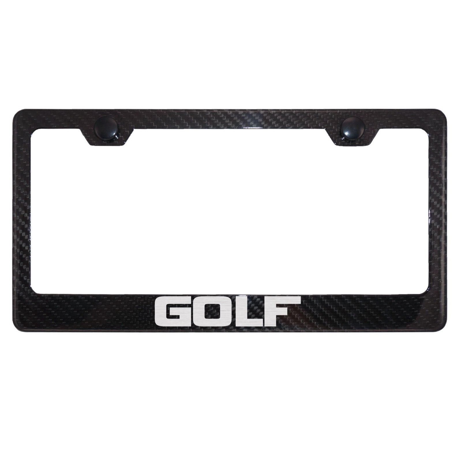 Volkswagen Golf Carbon Fiber License Plate Frame Etsy