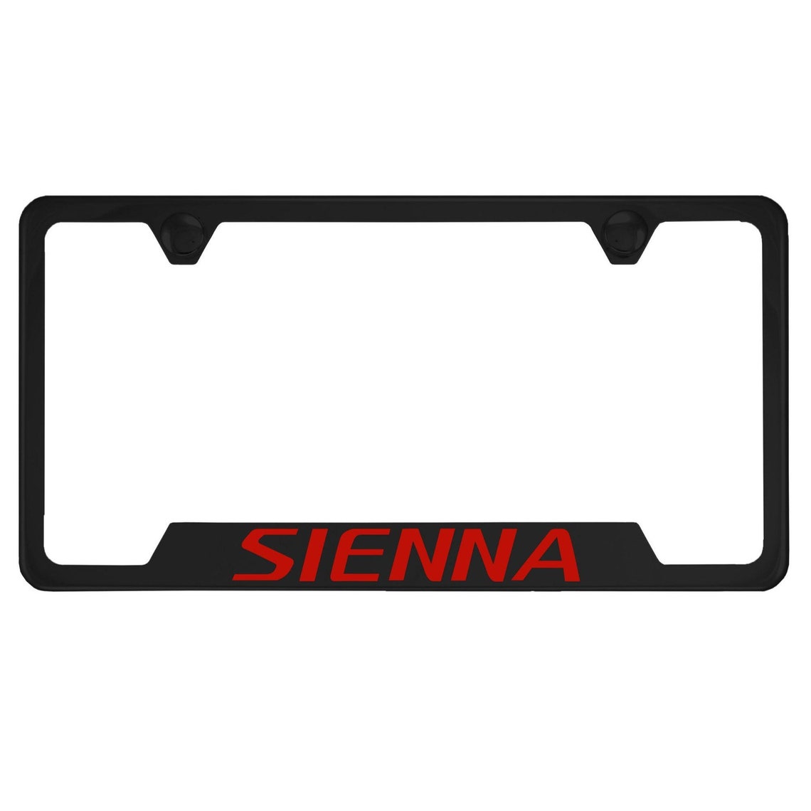 Toyota Sienna Black License Plate Frame Etsy