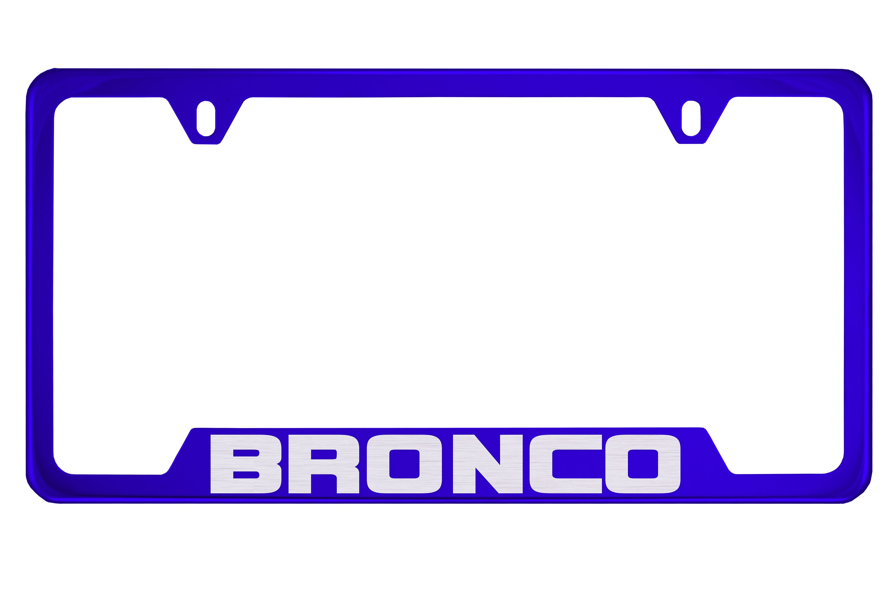 Ford Bronco Blue License Plate Frame Etsy