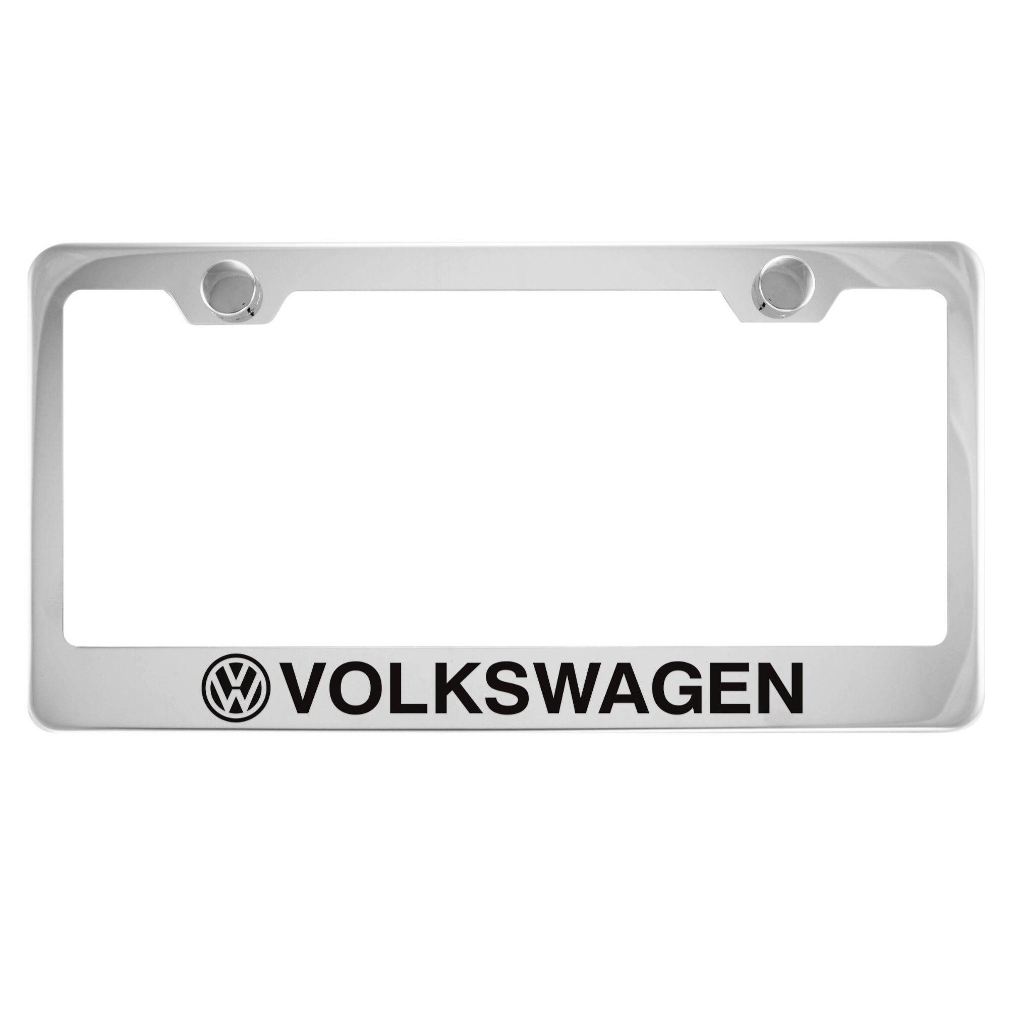 Volkswagen Chrome License Plate Frame Etsy