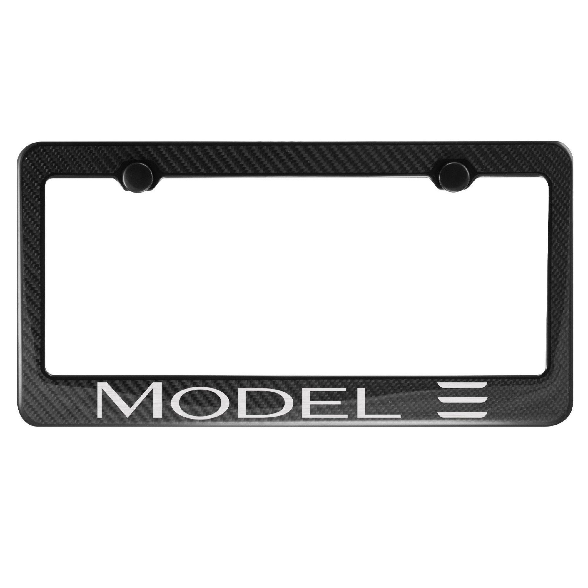 Tesla Model 3 Carbon Fiber License Plate Frame Fit Front Etsy