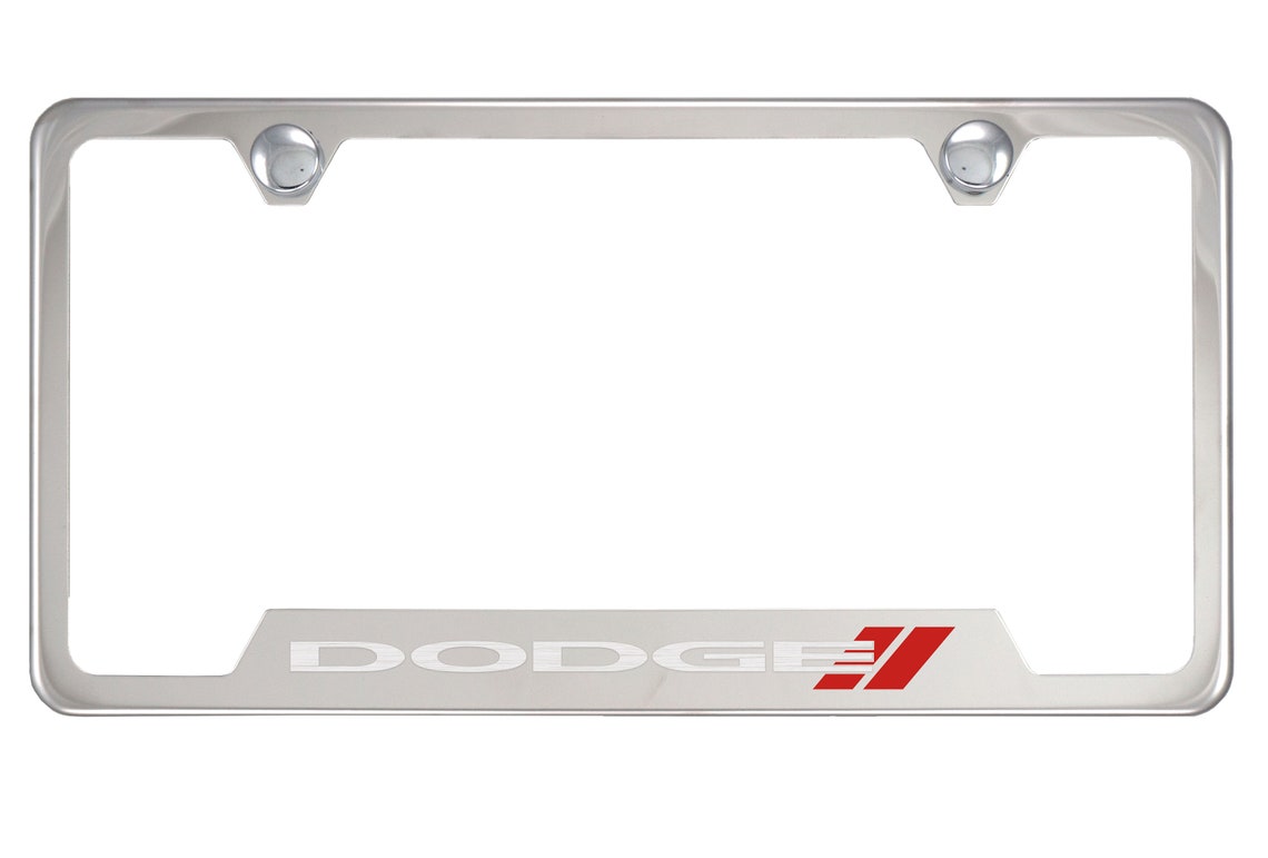 Dodge Chrome License Plate Frame Etsy