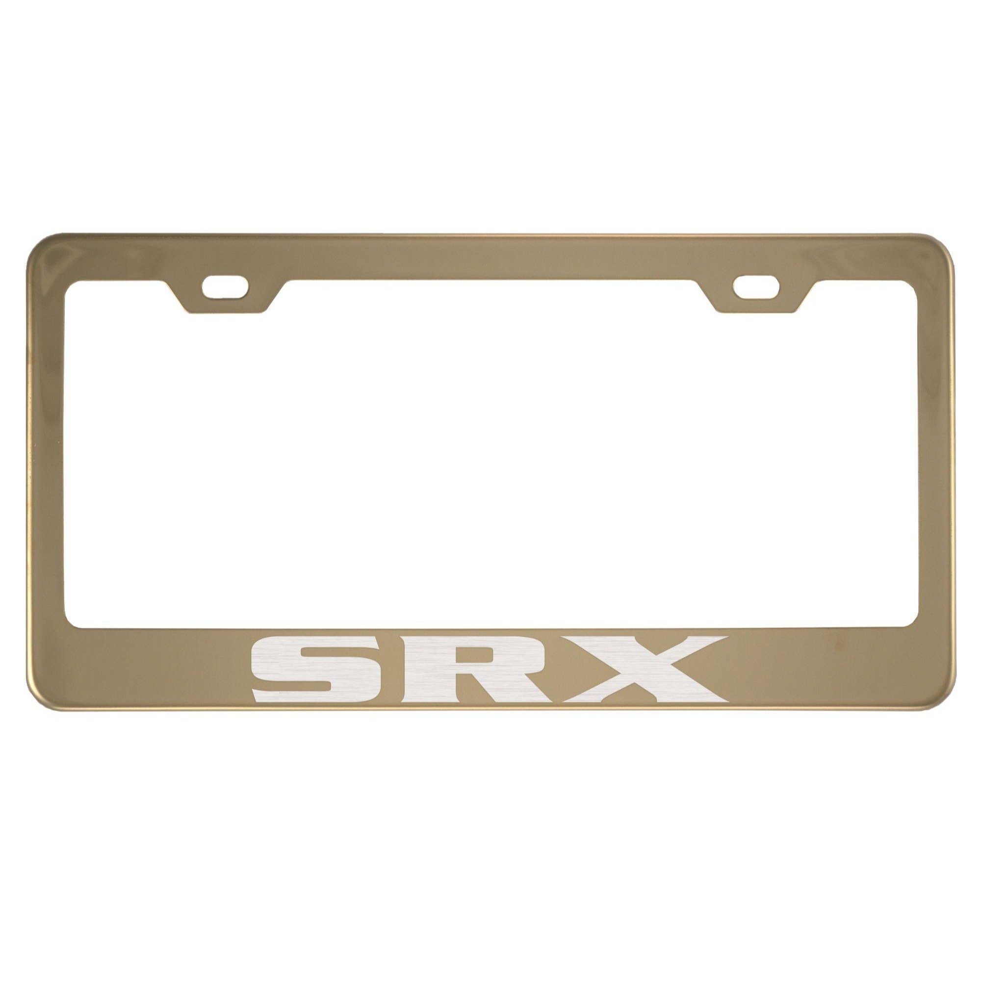 Cadillac SRX Gold License Plate Frame Etsy
