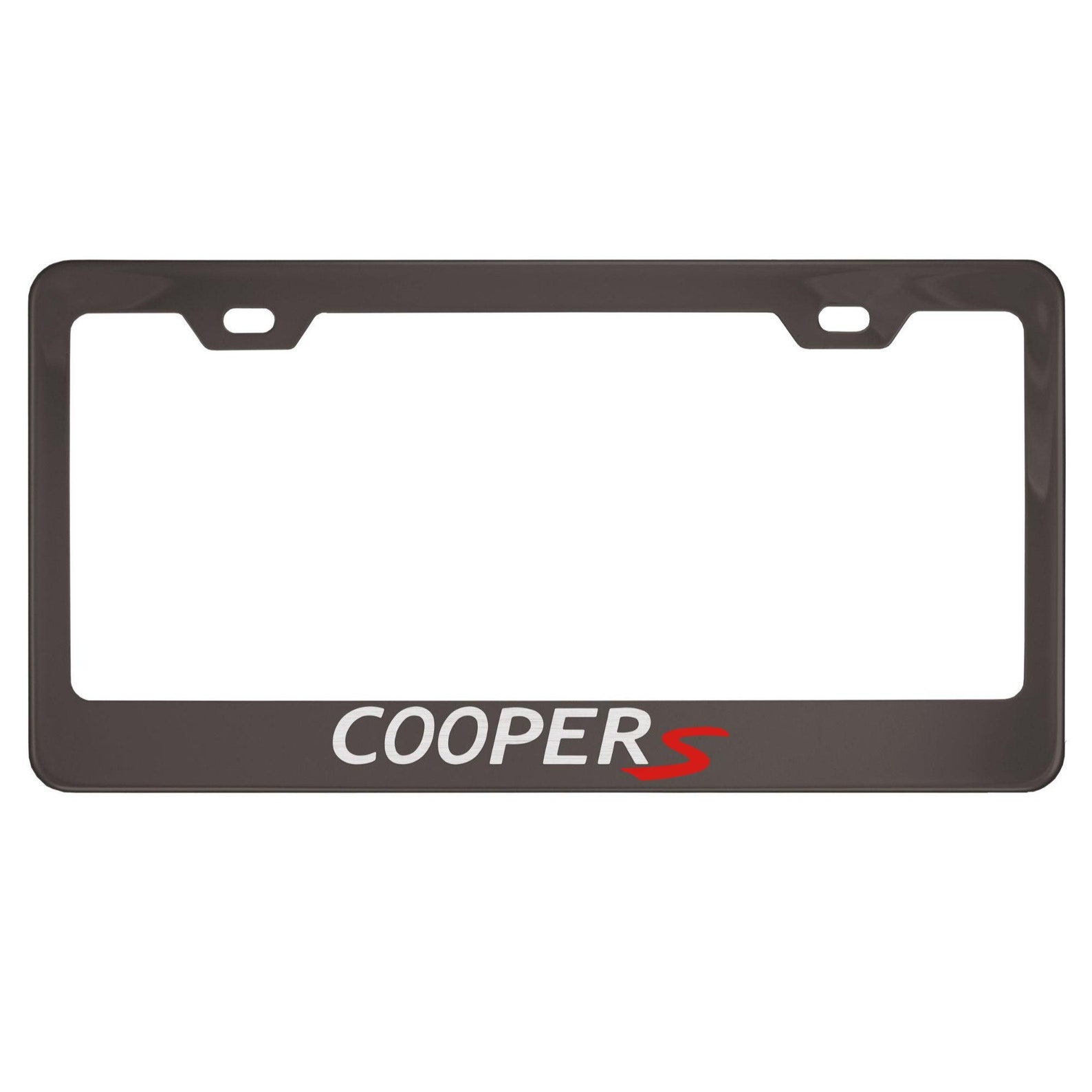 Mini Cooper S Black Chrome License Plate Frame Etsy