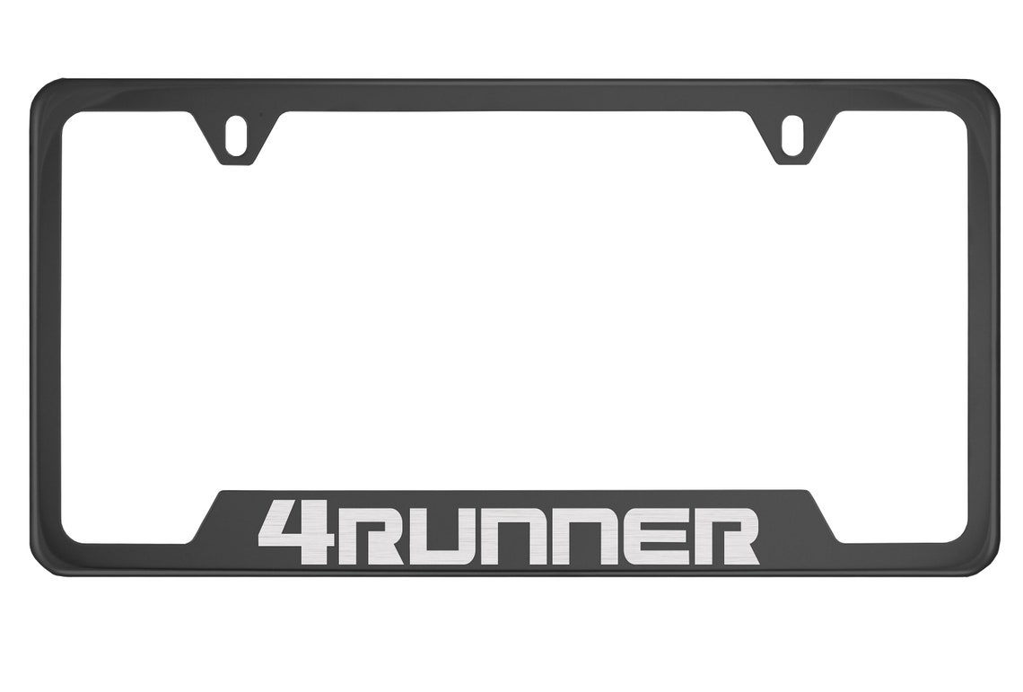 Toyota 4Runner Black Chrome License Plate Frame Etsy