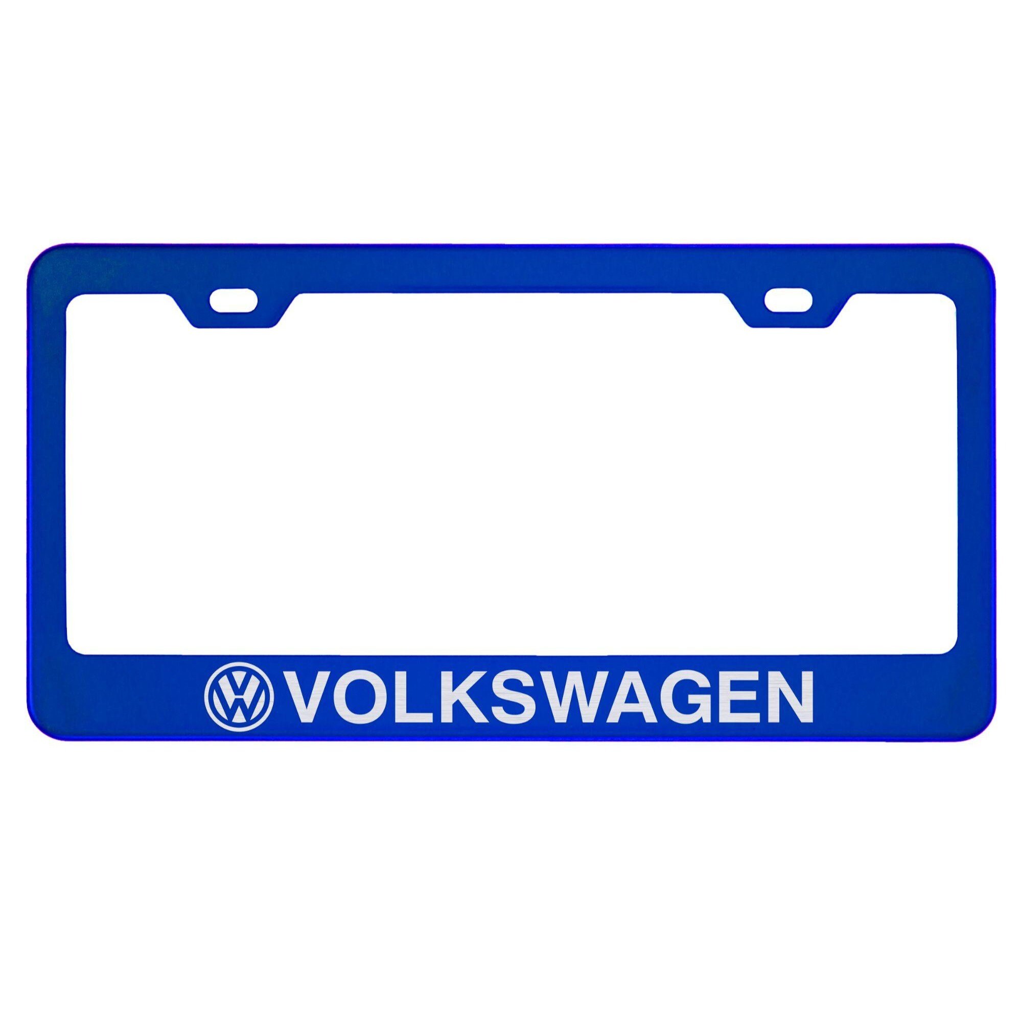 Volkswagen Blue License Plate Frame Etsy