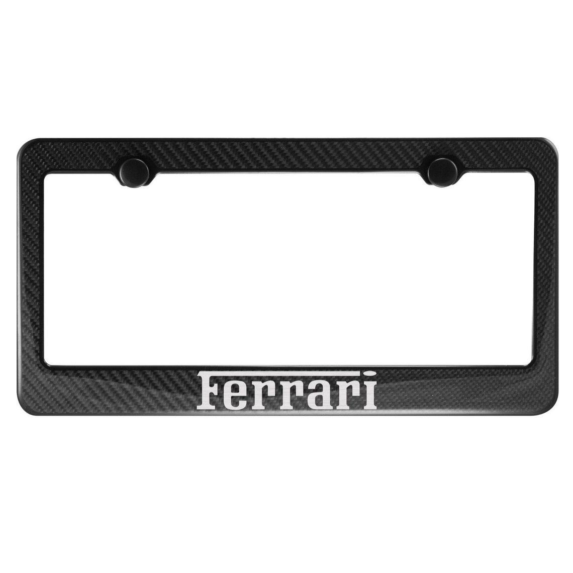 Ferrari Carbon Fiber License Plate Frame Fit Front Only Etsy