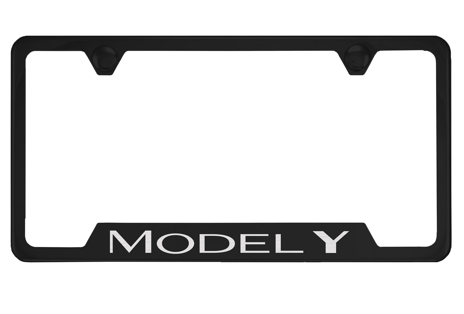 Tesla Model Y Black License Plate Frame Etsy