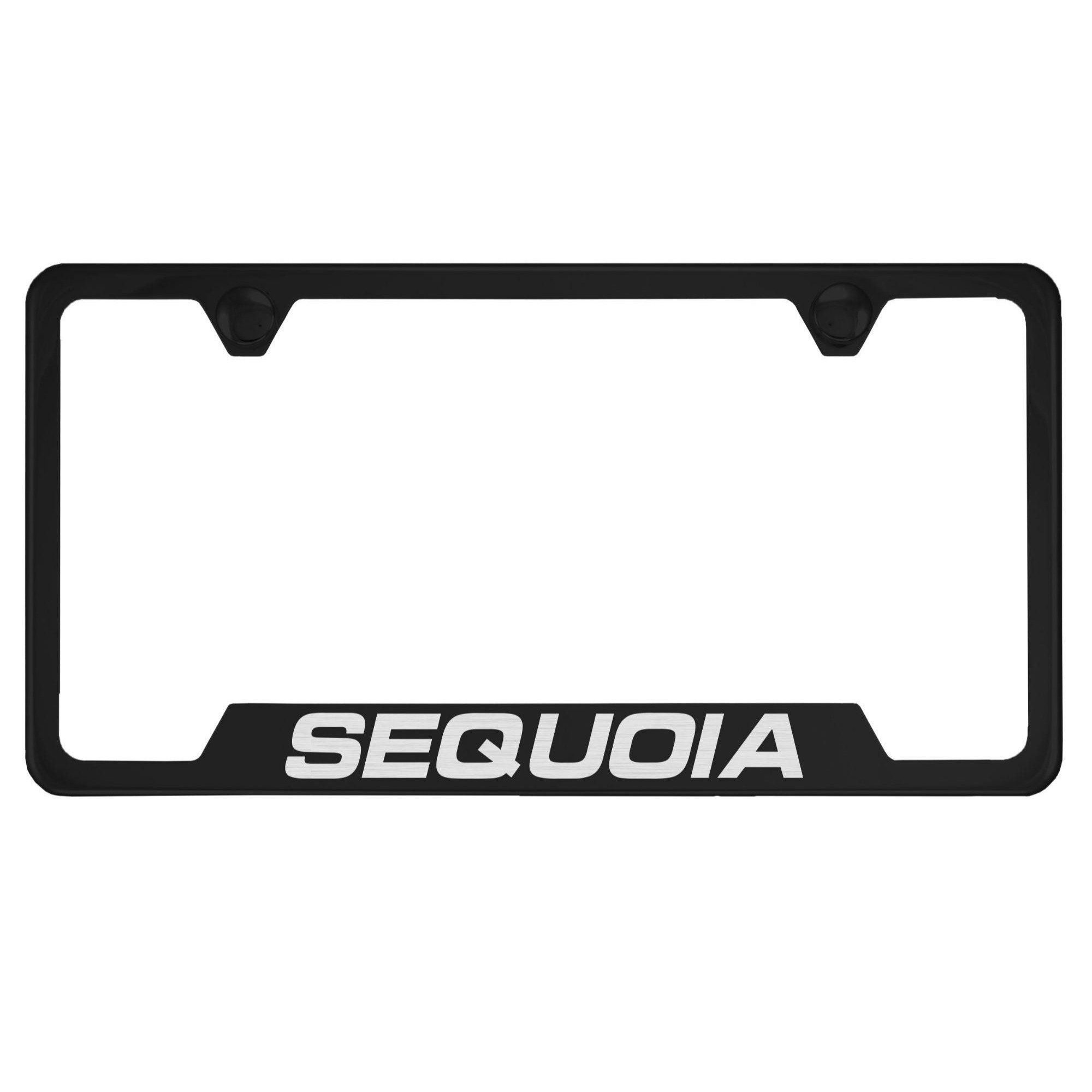 Toyota Sequoia Black License Plate Frame Etsy